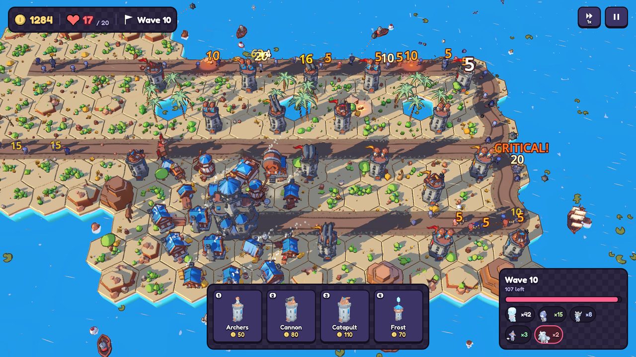 A desert level with winding roads